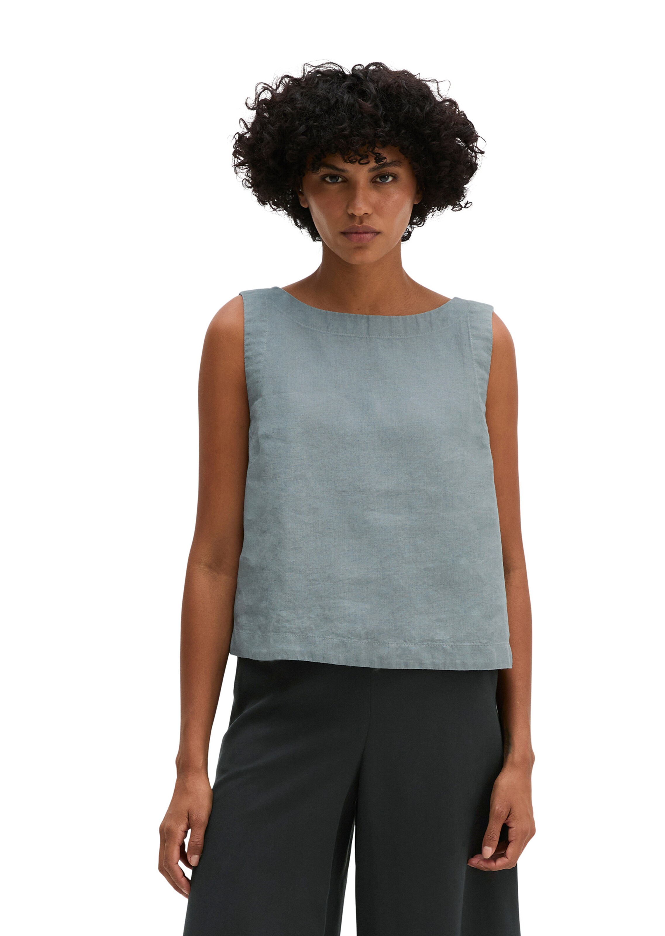 Marc O'Polo Blouse in Grijs: voorkant