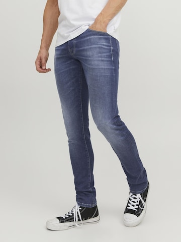 JACK & JONES Slimfit Jeans 'Glenn' i blå: framsida