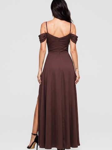 Ombre Strickkleid‌‌‌‌‌ in Braun