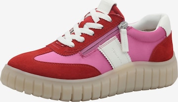 Baskets basses Tamaris en rouge : devant