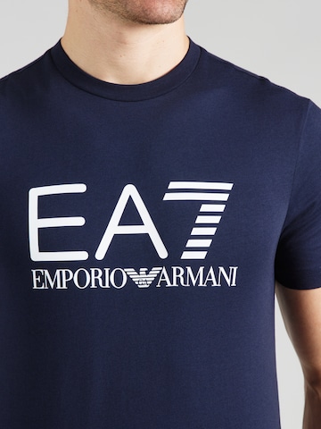 Tricou de la EA7 Emporio Armani pe albastru