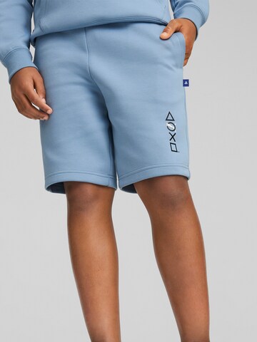 PUMA Regular Панталон 'PUMA X PLAYSTATION' в синьо: отпред