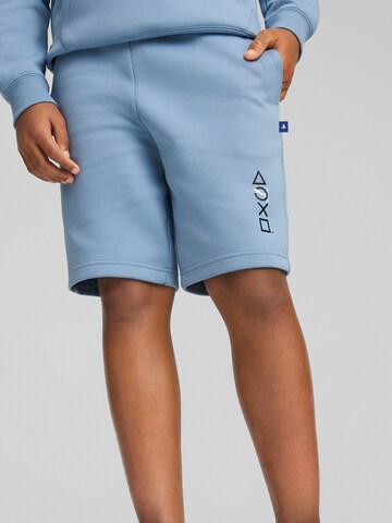 PUMA Regular Shorts 'PUMA X PLAYSTATION' in Blau: predná strana