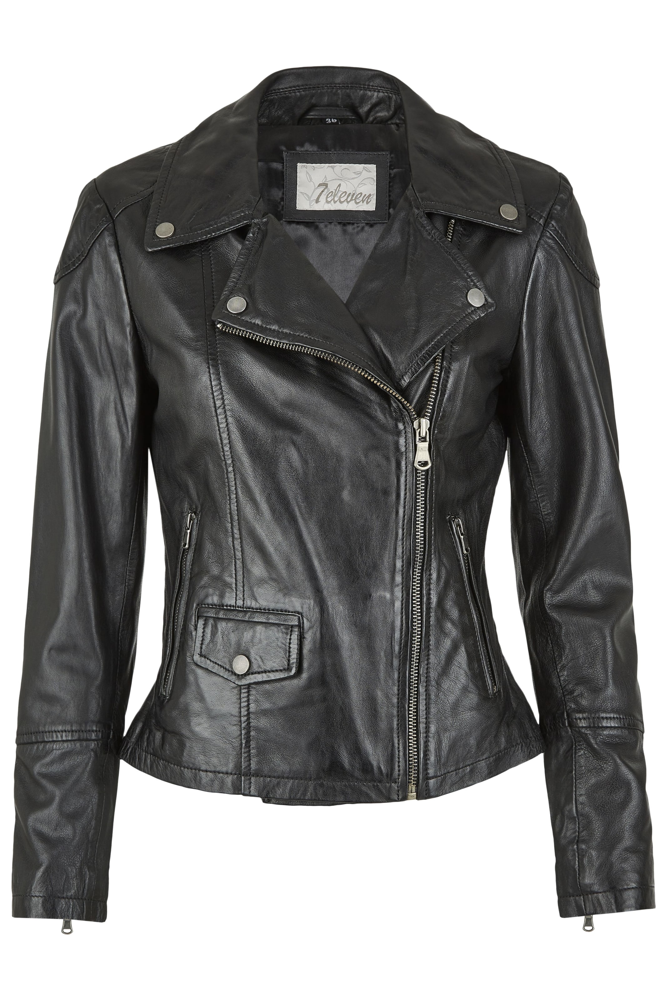 7ELEVEN Tussenjas 'SEAttitude' in Zwart: voorkant