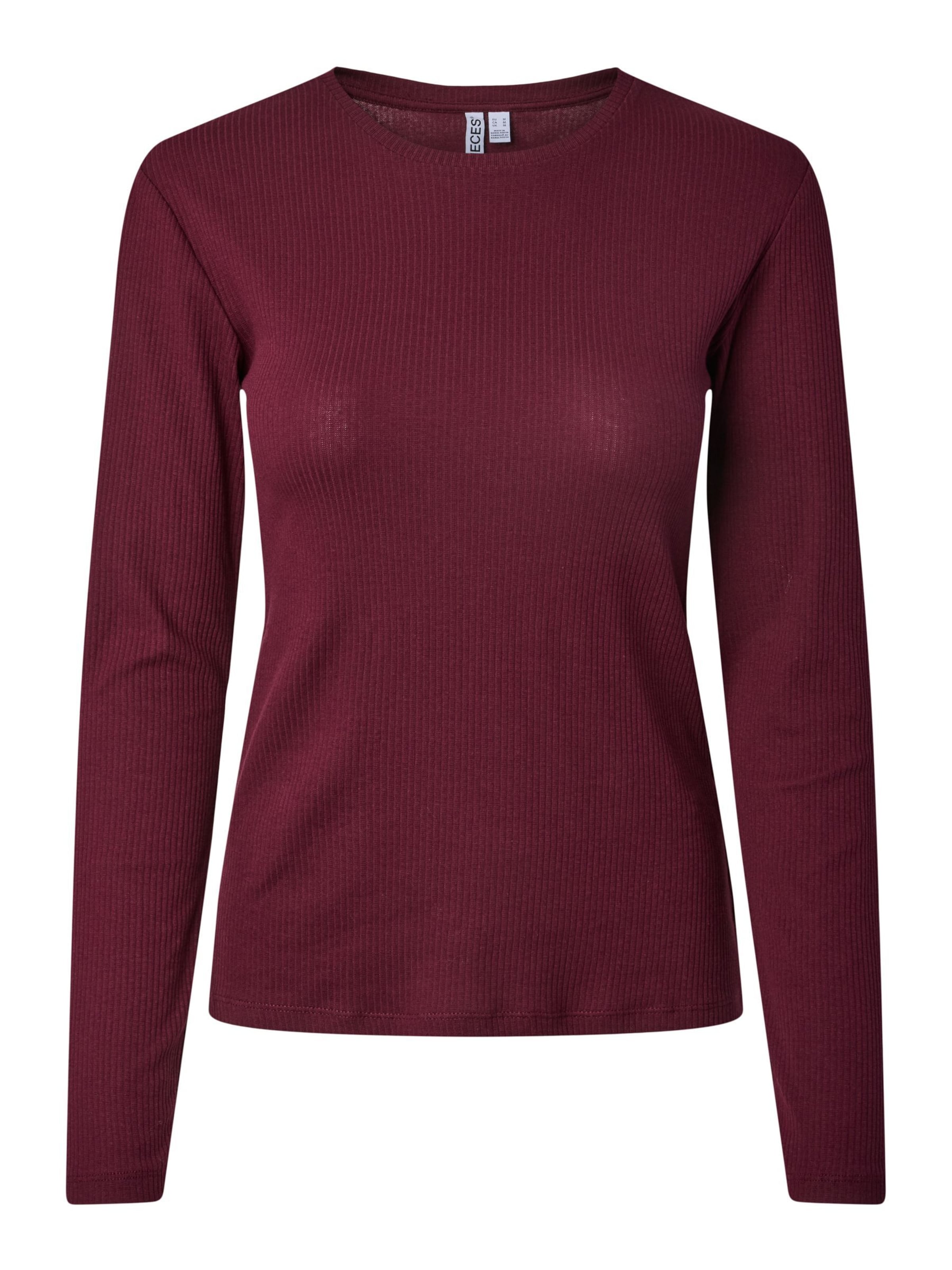PIECES Shirt 'PCRuka' in Red: front