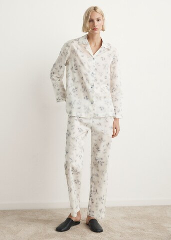 MANGO Pyjamahose 'Fluir' in Blau