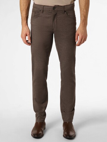 BRAX Regular Pants 'Cadiz' in Brown: front