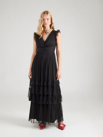 Maya Deluxe Dress in Black: front