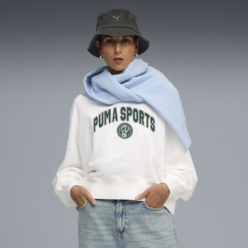 Sweat-shirt 'Essentials' PUMA en blanc : devant
