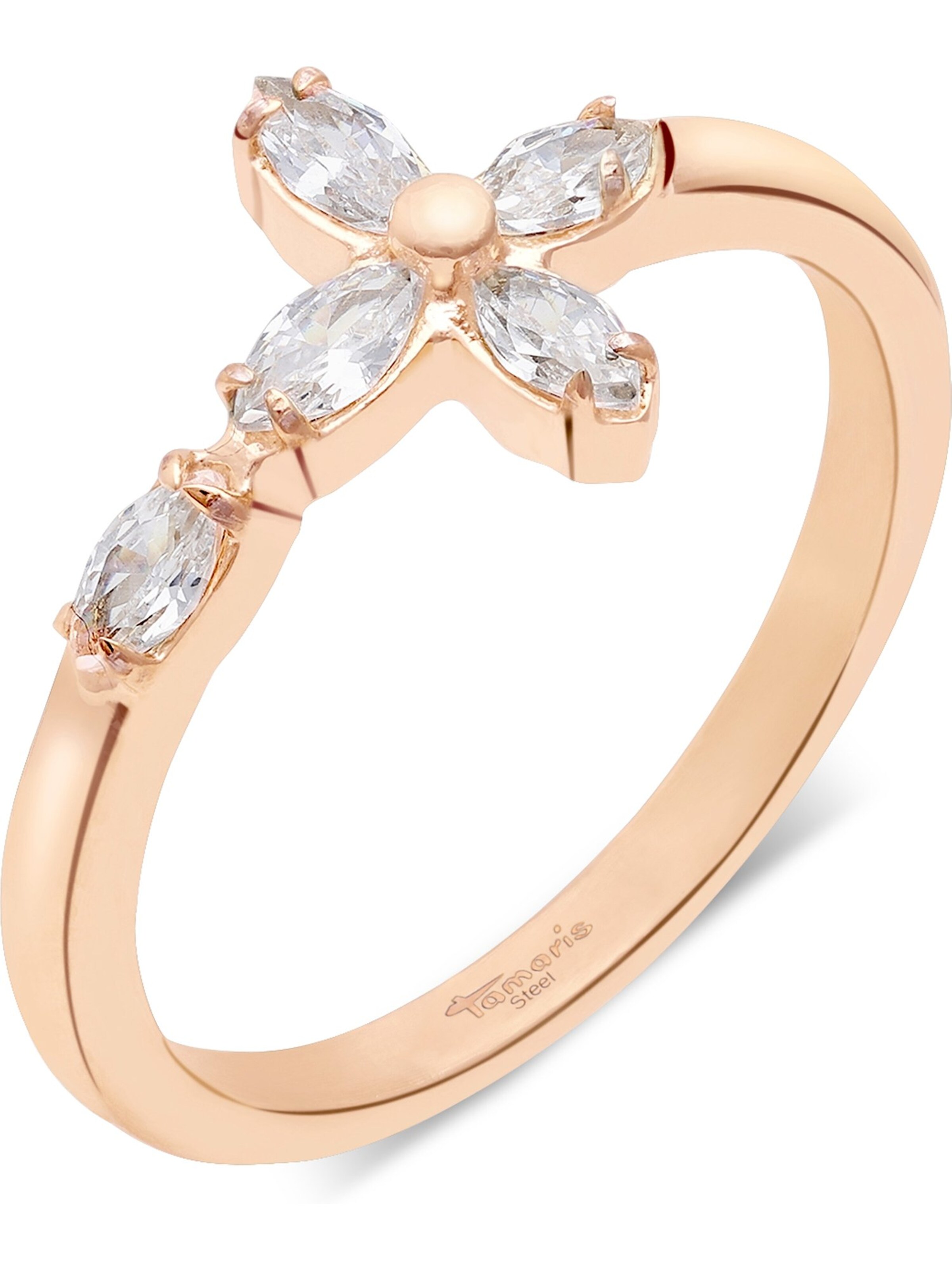 Tamaris Ring in Pink: Vorderseite