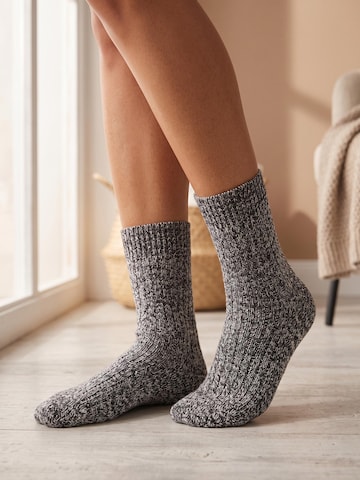 sockenkauf24 Sokken 'Norweger Wollsocken' in Grijs