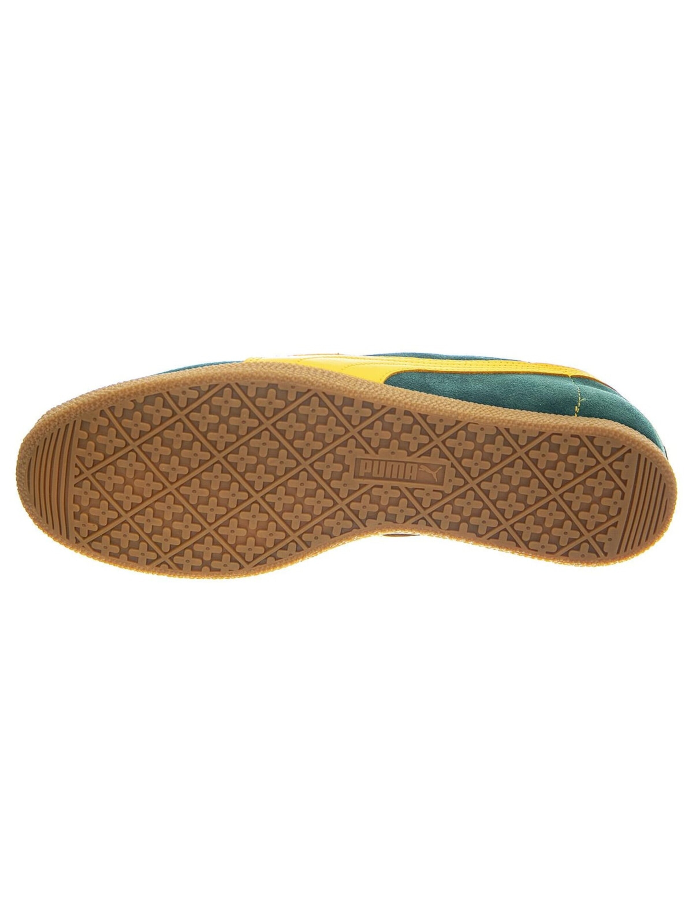 PUMA Athletic lace-up shoe 'Brasil Dark Myrtle / Tangerine' in Green