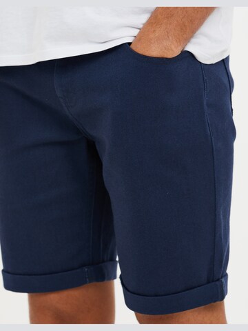 Threadbare Regular Shorts 'Sanky' in Blau