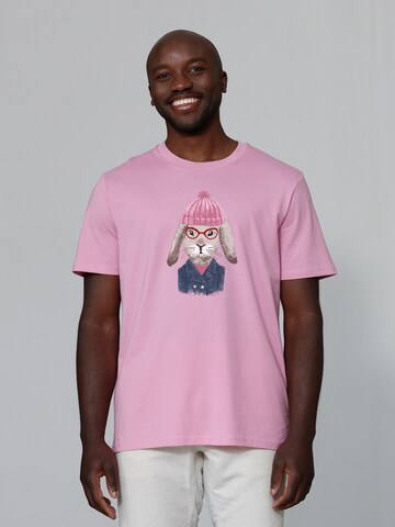 T-Shirt 'Hase' Watapparel en rose : devant