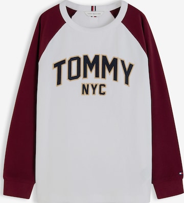 balta TOMMY HILFIGER Marškinėliai 'VARSITY': priekis