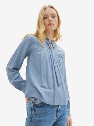 TOM TAILOR DENIM Bluse in Blau