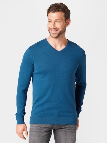 TOM TAILOR גזרה רגילה סוודרים בכחול: מלפנים
