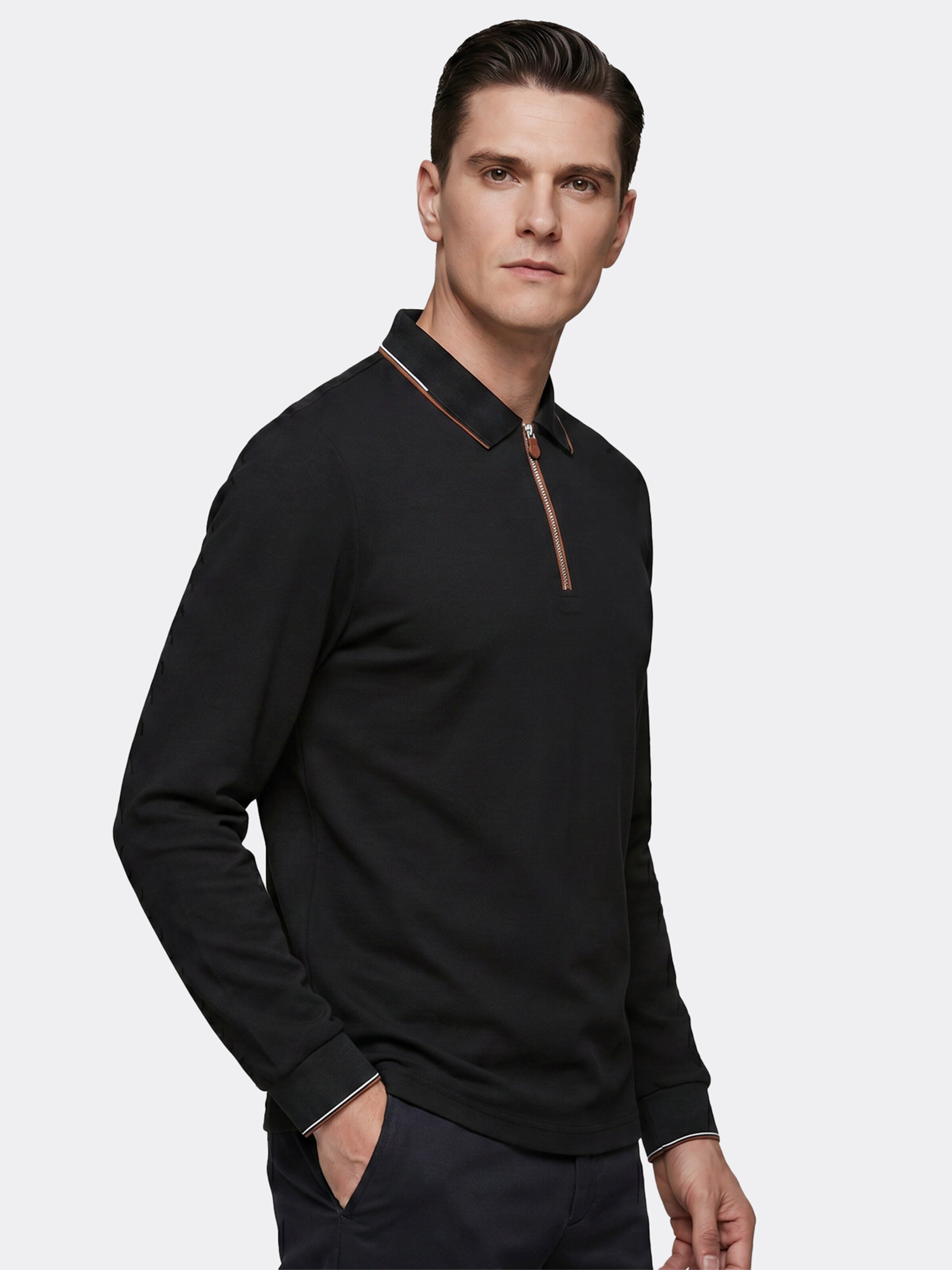 ALLTHEMEN Shirt 'Leichtigkeit' in Black