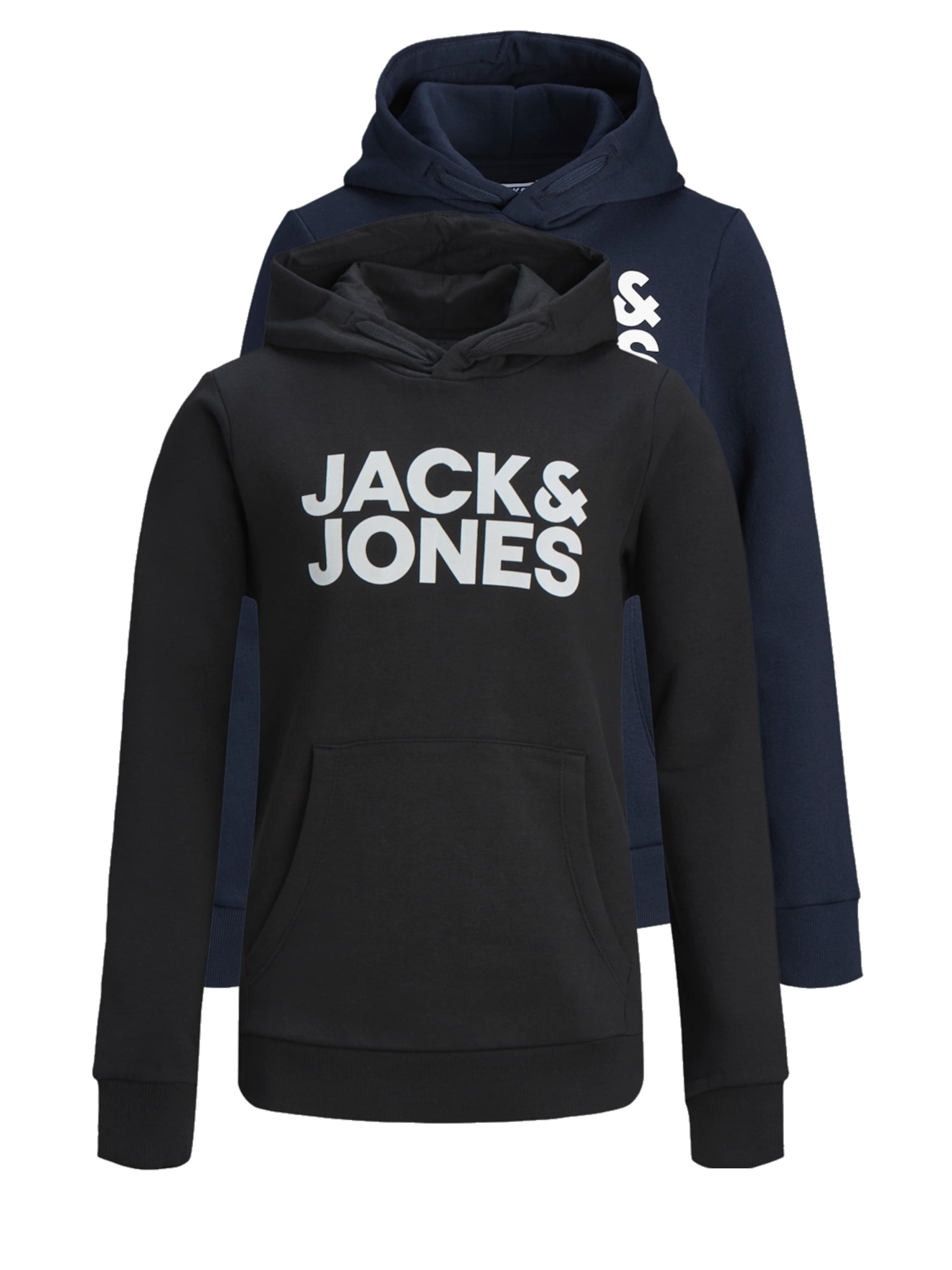 Jack & Jones Junior - Sweatshirt 'Corp Logo' em azul: frente