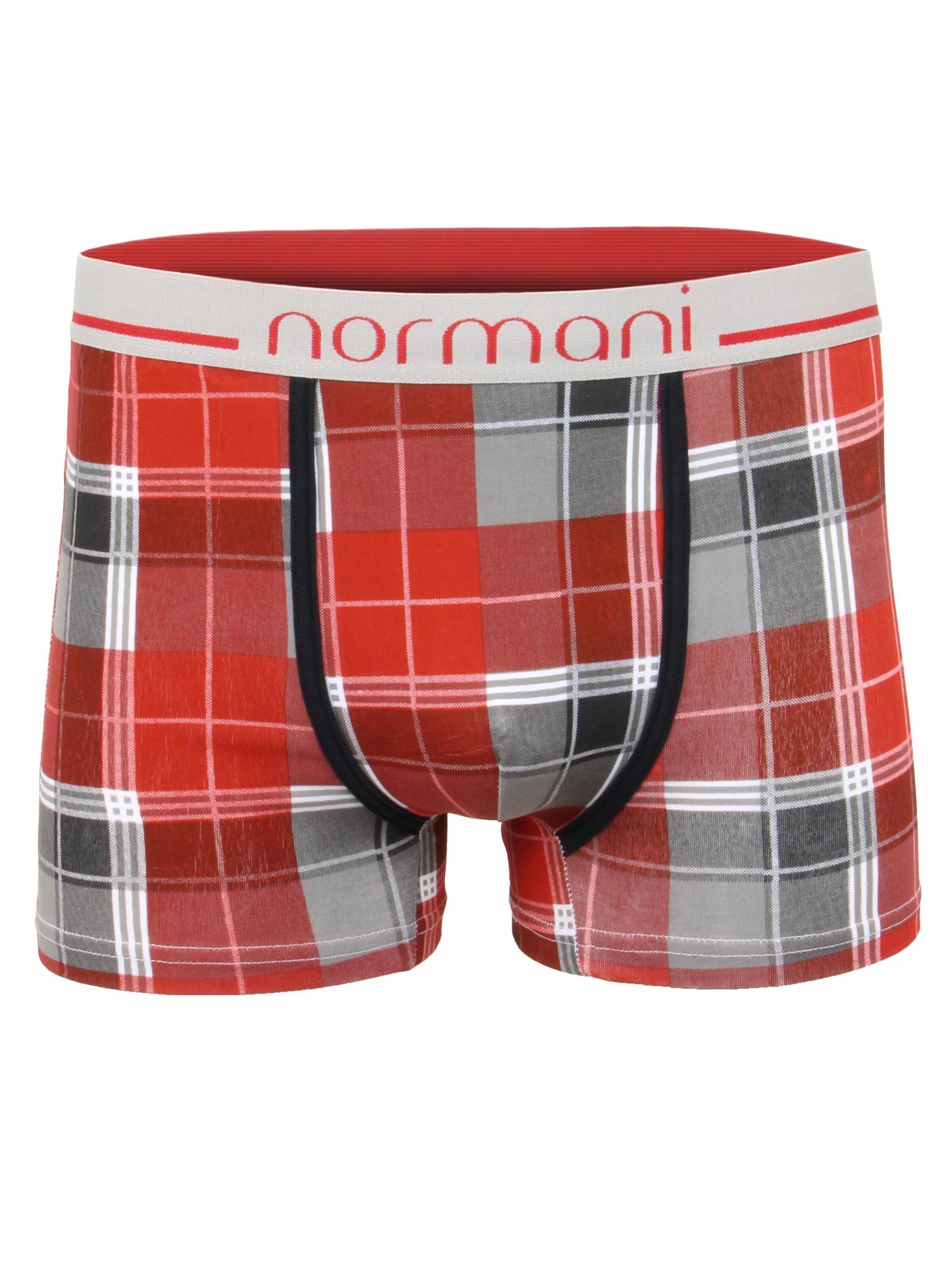 Boxers normani en rouge : devant