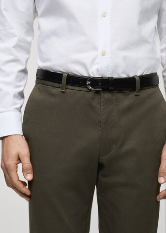 MANGO MAN Slimfit Hose 'Barna' in Grün