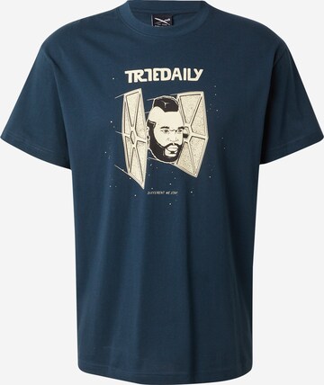 T-Shirt 'Fighter' Iriedaily en bleu : devant