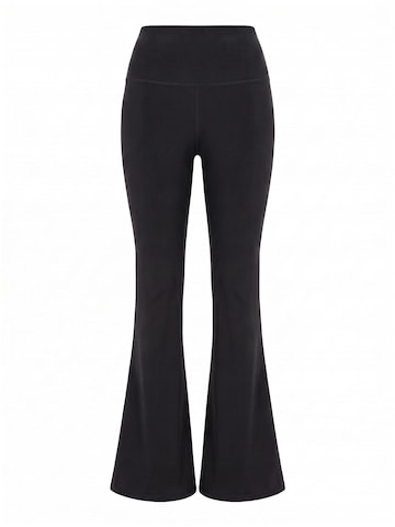MyLibi Flared Leggings in Black: front