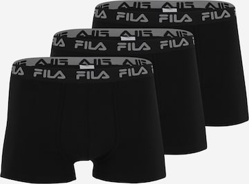 Boxers FILA en noir : devant