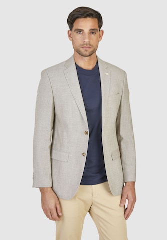 Coupe regular Veste de costume HECHTER PARIS en beige : devant