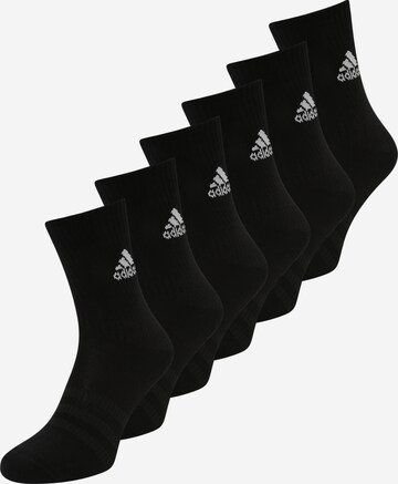 juoda ADIDAS SPORTSWEAR Kojinės 'Crew': priekis