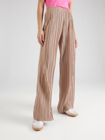 Wide leg Pantaloni di Misspap in beige: frontale