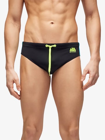 Pantaloncini da bagno 'Diwalter' di Sundek in nero: frontale