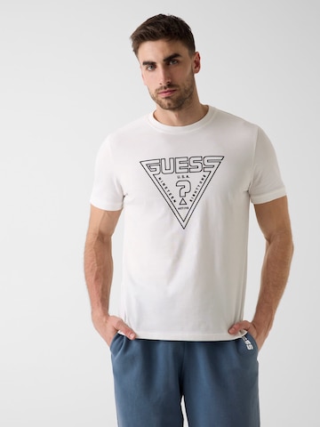 GUESS Performance Shirt 'MIKEN' in White: front