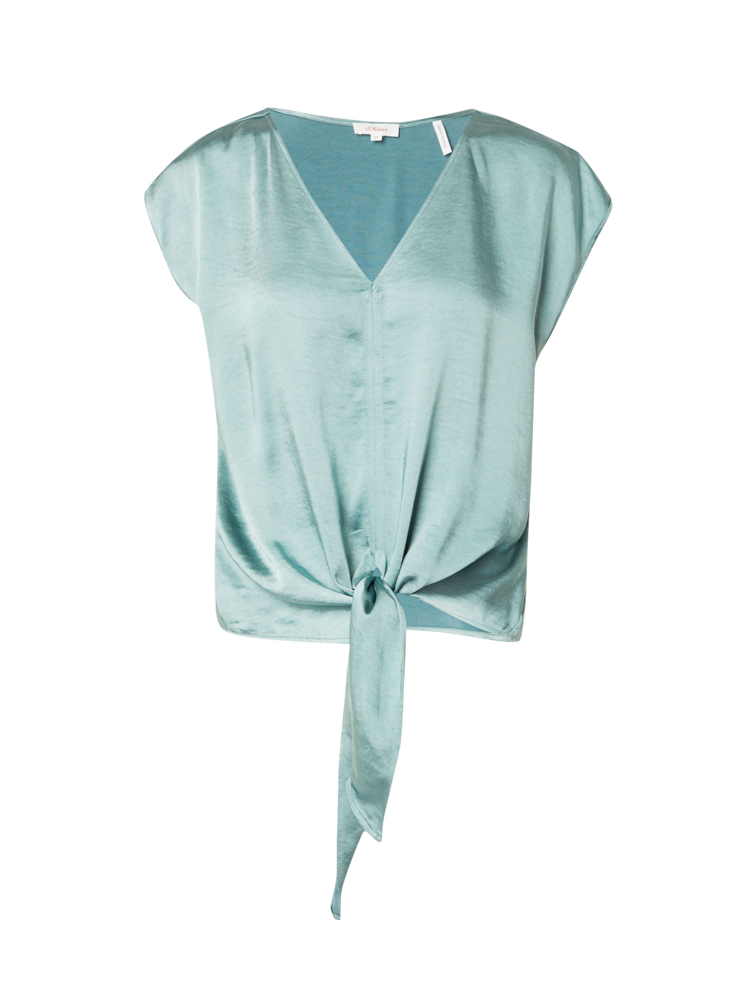 s.Oliver Blouse in Groen: voorkant