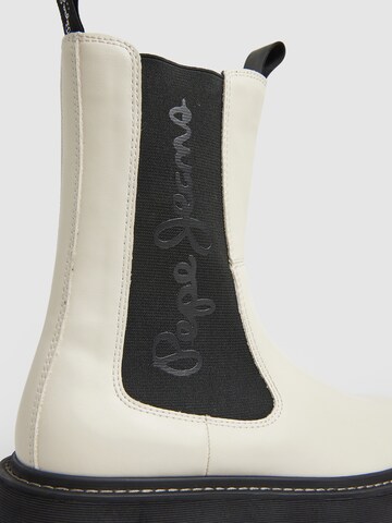 Pepe Jeans Chelsea Boots ' YOKO ' in White