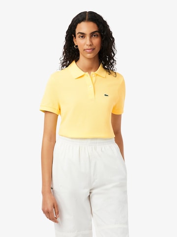 Maglietta di LACOSTE in giallo: frontale