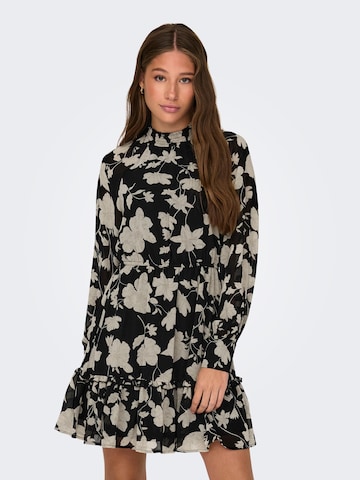 Robe 'LINNEA' ONLY en noir : devant