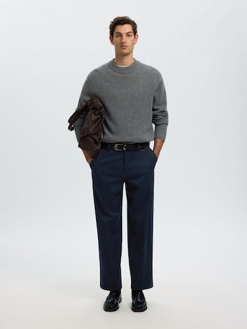 SELECTED Loosefit Pantalon in Blauw