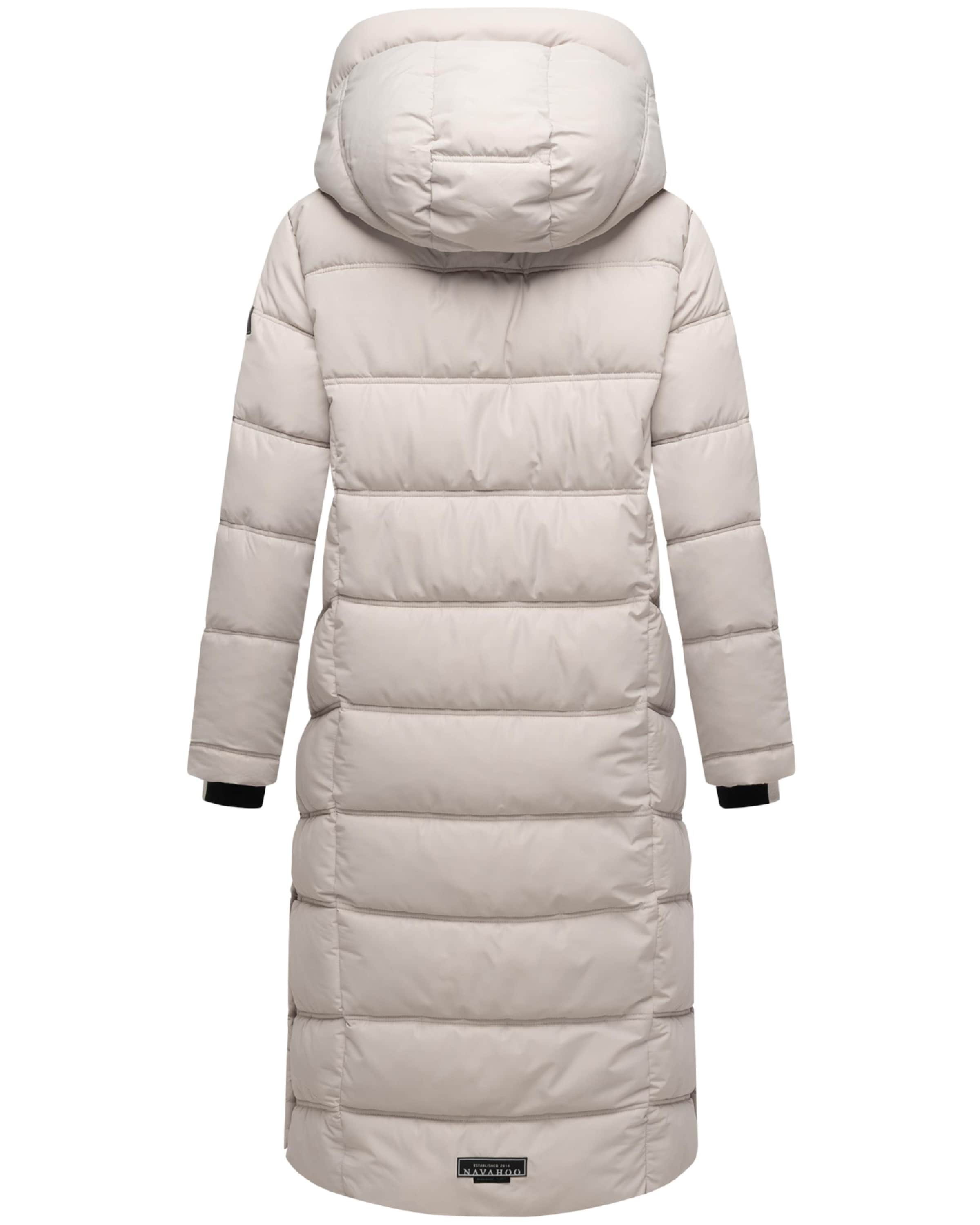 NAVAHOO Winter coat 'Engelsfeder XIV' in Beige