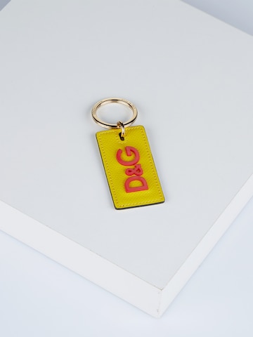 DOLCE & GABBANA Key Ring 'Dolce & Gabbana Keyholder' in Yellow