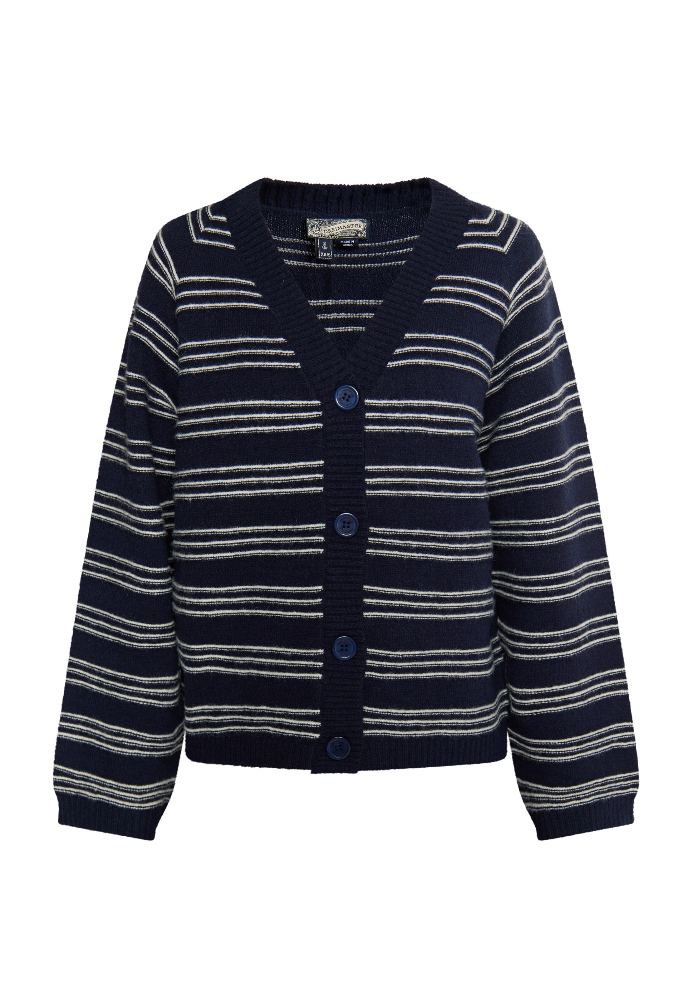 DreiMaster Vintage - Cárdigan 'Imane' en azul: frente