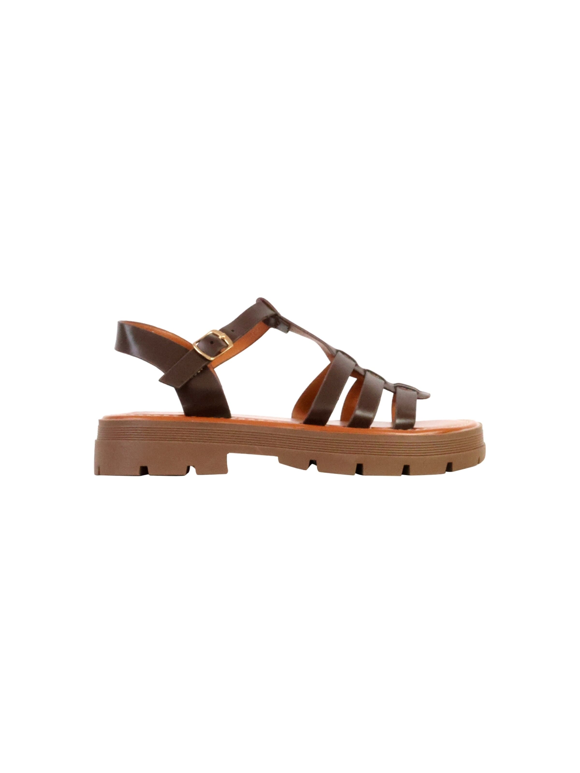 Sandales 'Kindersandalen mit Riemen' Super Mode en marron