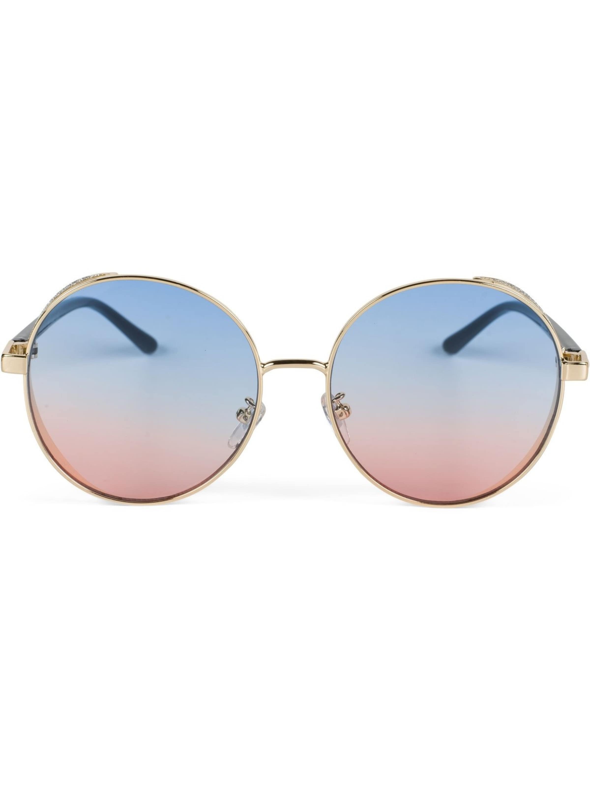 styleBREAKER Sonnenbrille 'Runde Sonnenbrille mit Glitzer Side Shield'‌‌‌‌‌‌ in Mischfarben