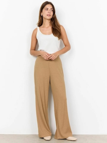 Soyaconcept Wide Leg Housut 'Isel' värissä ruskea