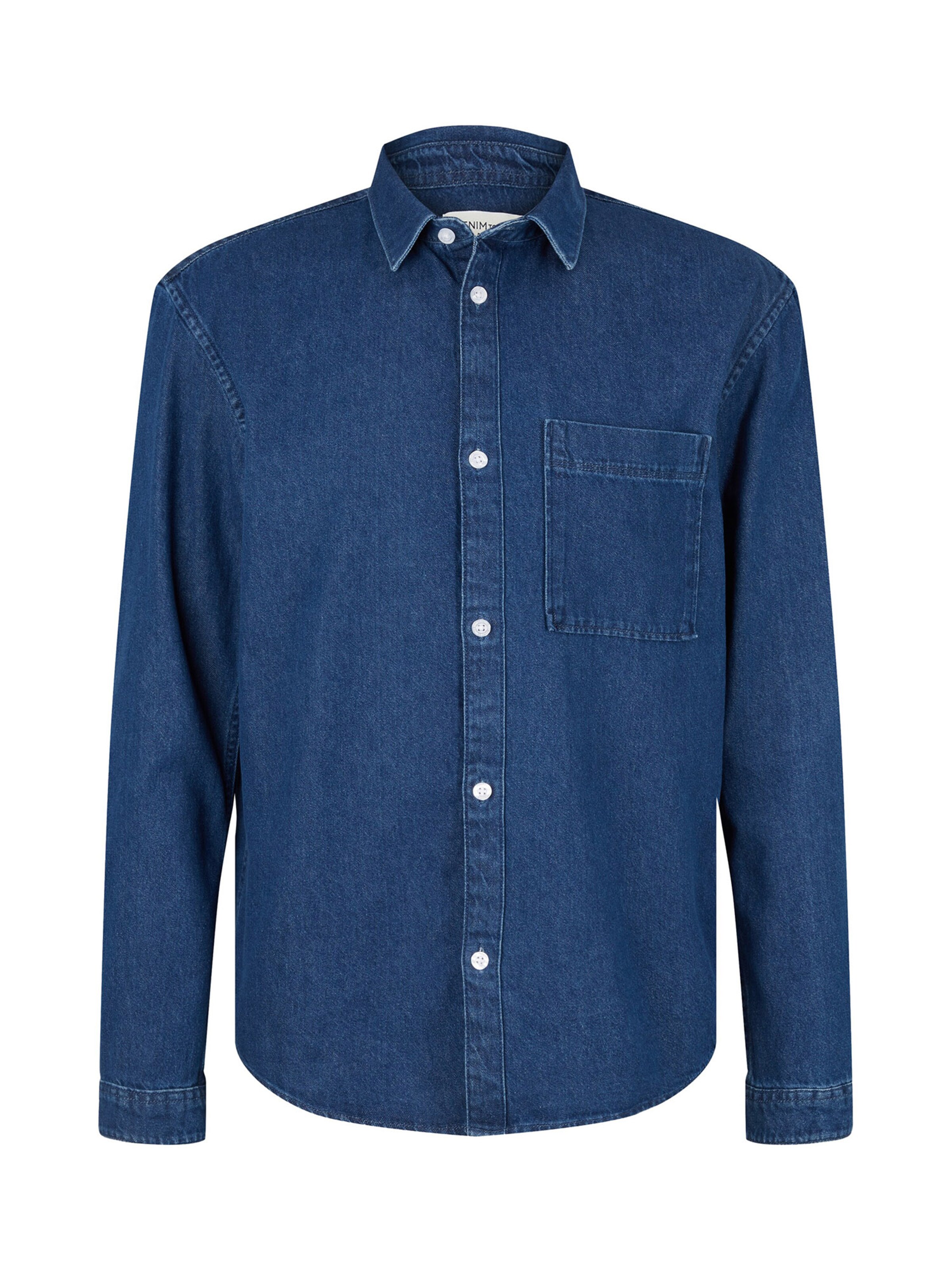 TOM TAILOR DENIM - Comfort Fit Camisa em azul: frente
