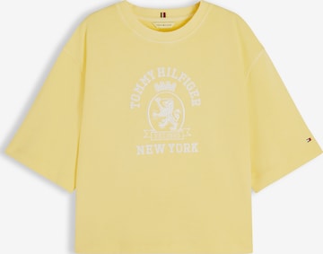 T-shirt TOMMY HILFIGER en jaune : devant