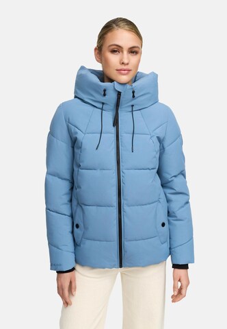 MARIKOO Winter jacket 'Kuscheltatze XVI' in Blue: front
