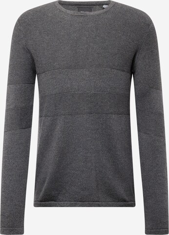 Only & Sons Pullover 'Niko' in Grau: predná strana