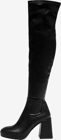 Pull&Bear Stiefel in Schwarz