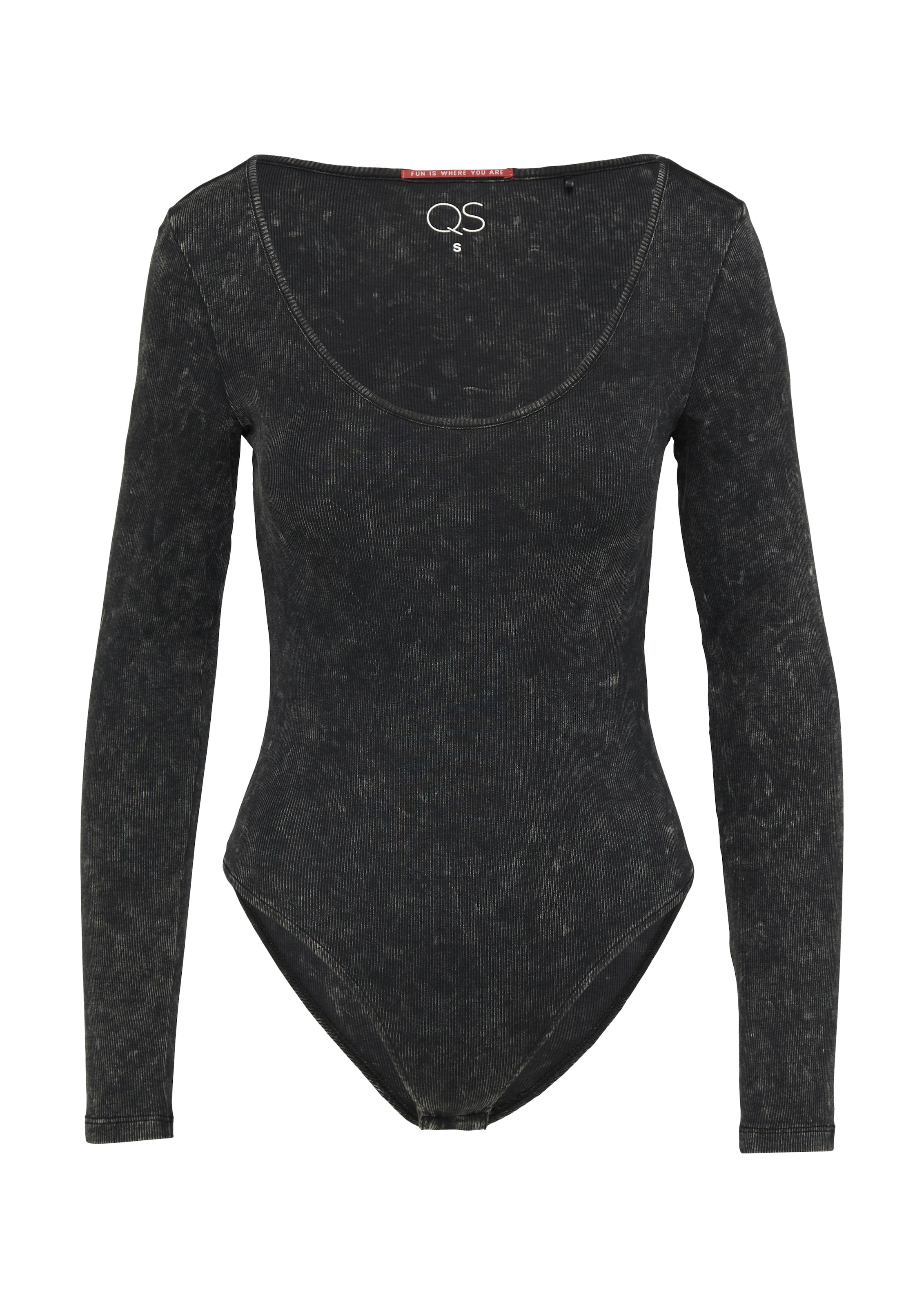 Shirtbody QS en noir : devant